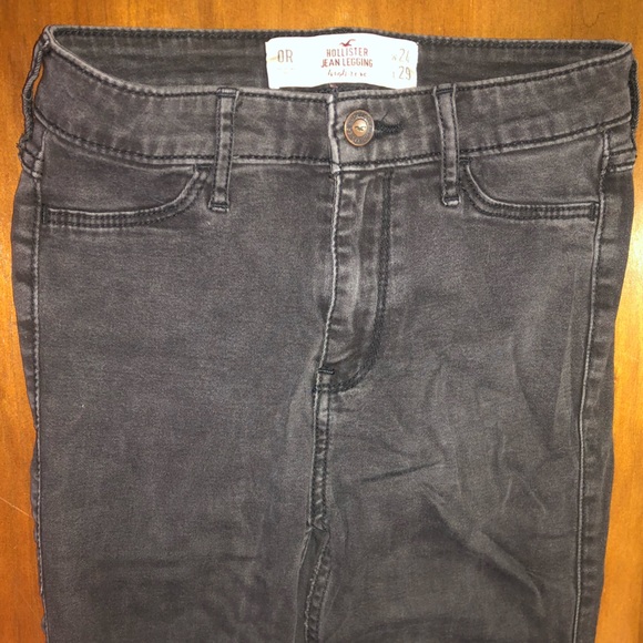 Hollister Denim - Black Hollister High Rise Jean Legging Size 0R w24 L29